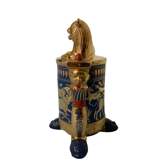 1989 Franklin Mint Treasures of King Tut Miniature Collectable Unguent Container - Picture 5 of 8